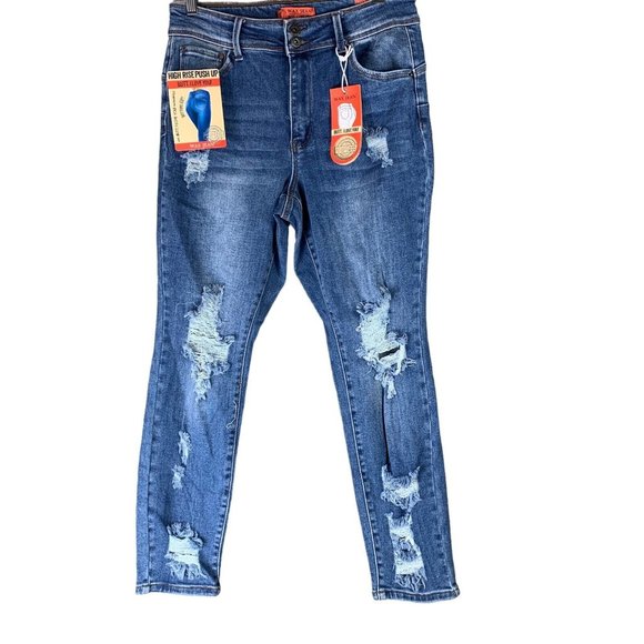 Wax Jean Jeans Wax Jean Butt I Love You 4 Skinny Jeans Distressed